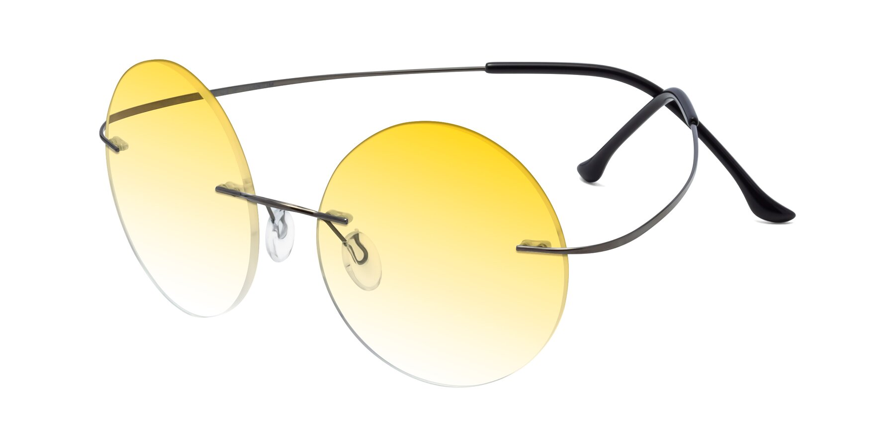 Angle of Artist in Gunmetal with Yellow Gradient Lenses