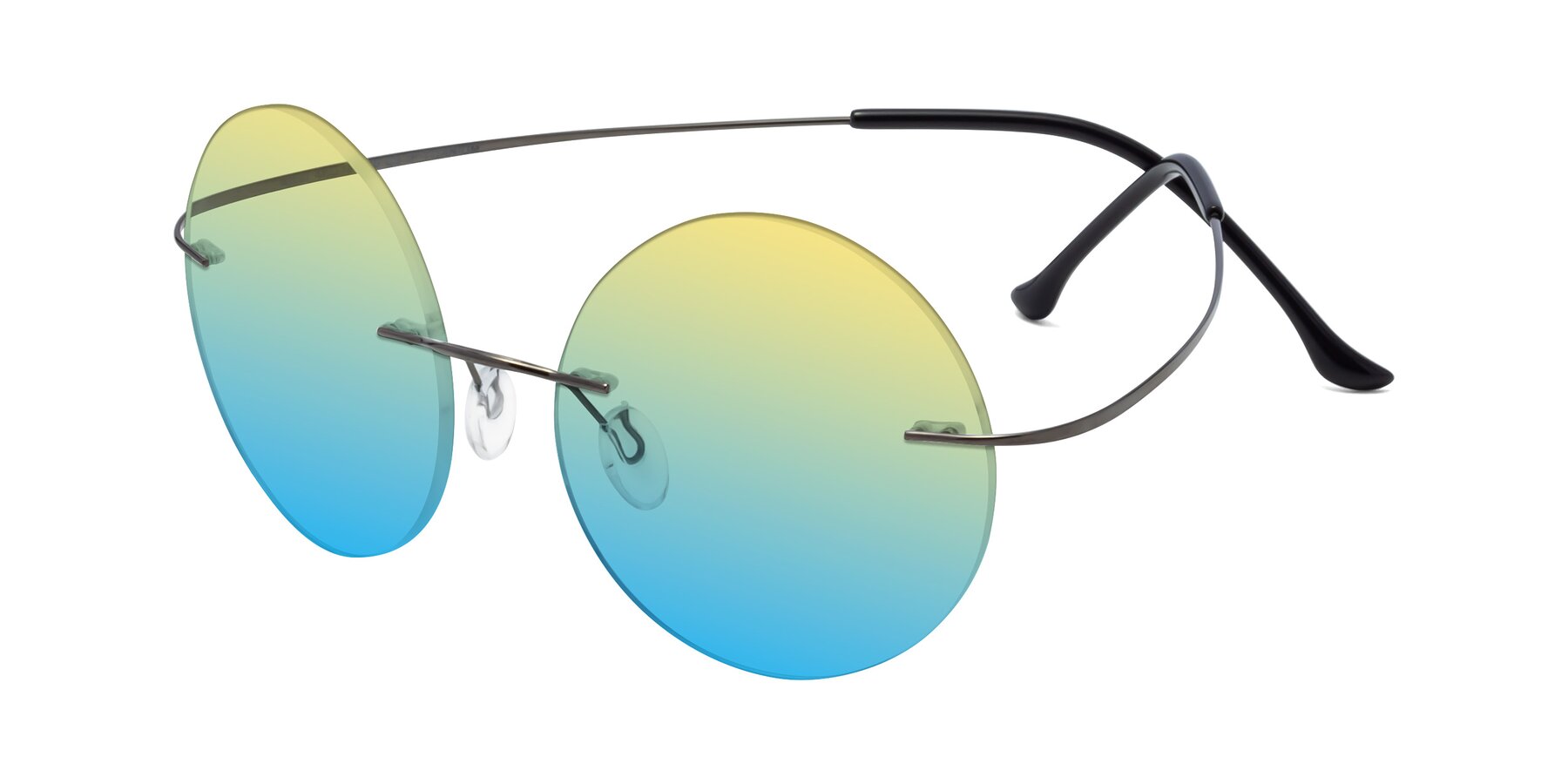 Angle of Artist in Gunmetal with Yellow / Blue Gradient Lenses