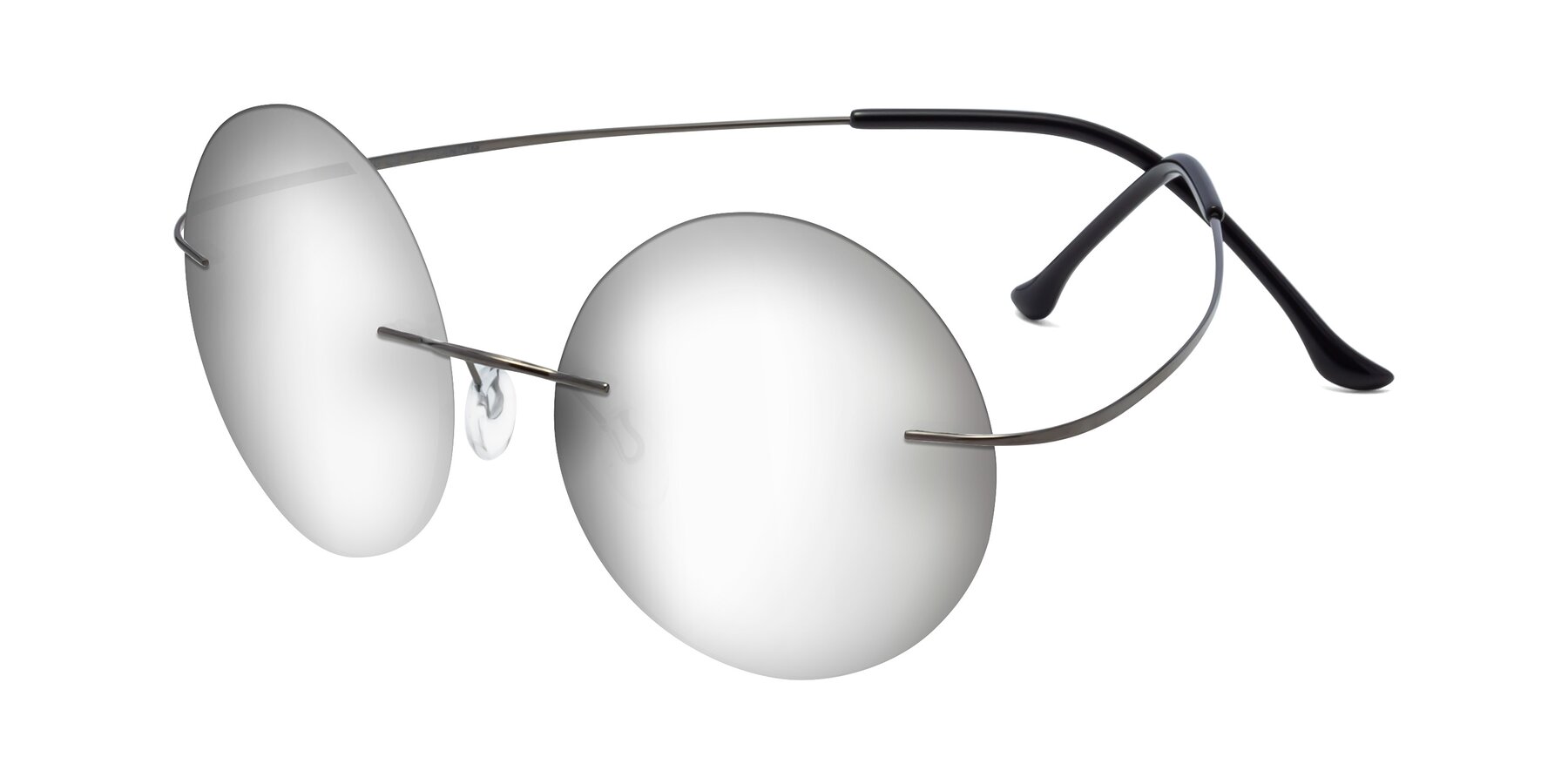 Angle of Artist in Gunmetal with Silver Mirrored Lenses