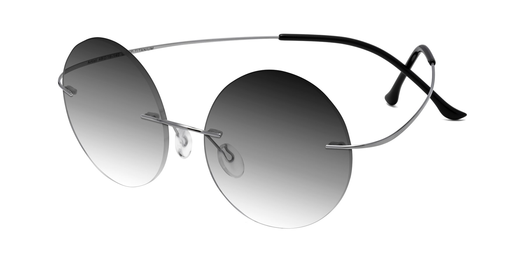 Angle of Artist in Silver with Gray Gradient Lenses