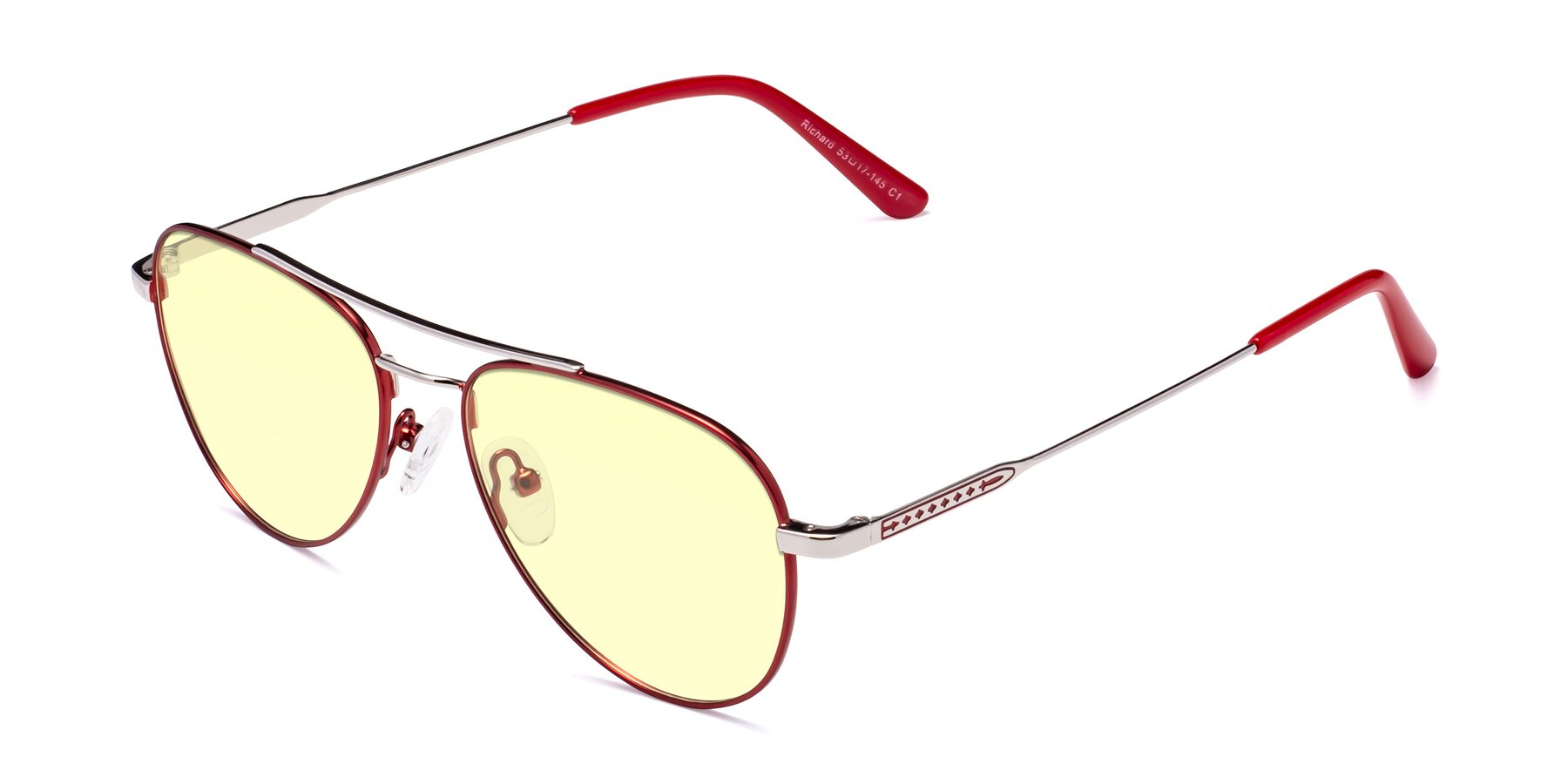 Angle of Richard in Red-Silver with Light Yellow Tinted Lenses