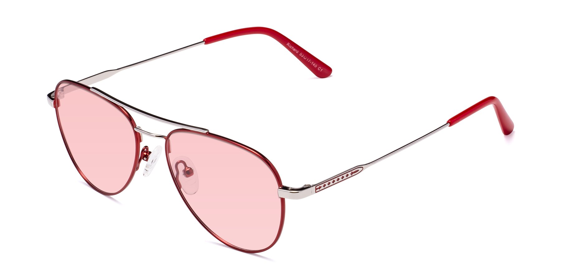 Angle of Richard in Red-Silver with Light Garnet Tinted Lenses