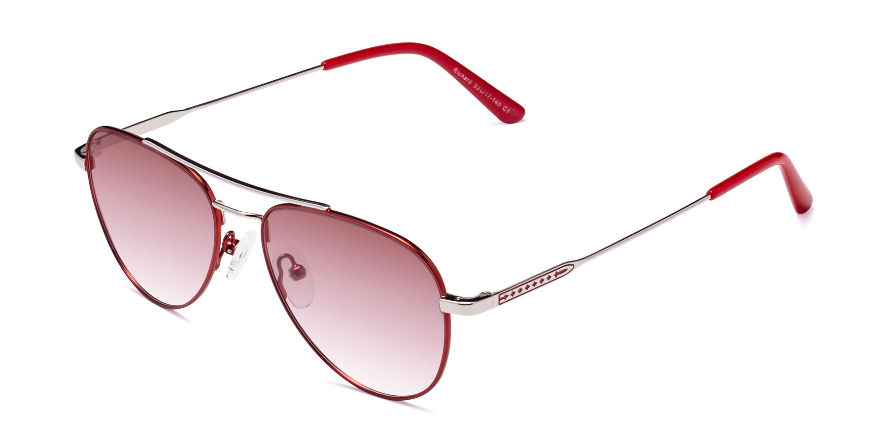 Angle of Richard in Red-Silver with Garnet Gradient Lenses