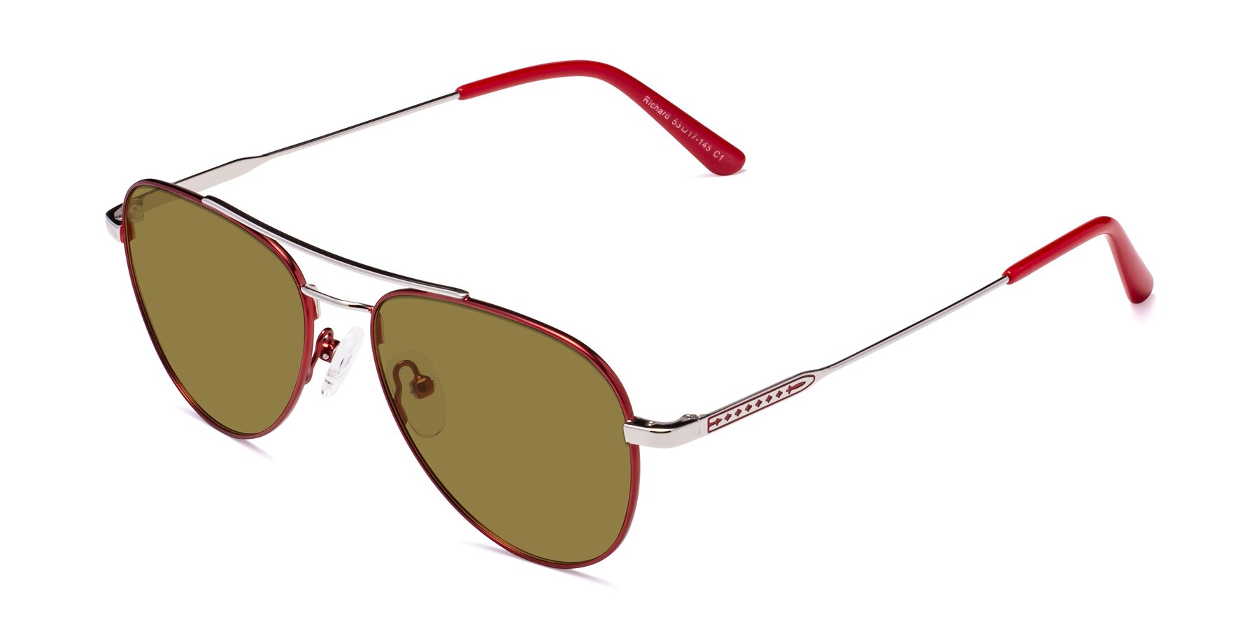 Angle of Richard in Red-Silver with Brown Polarized Lenses