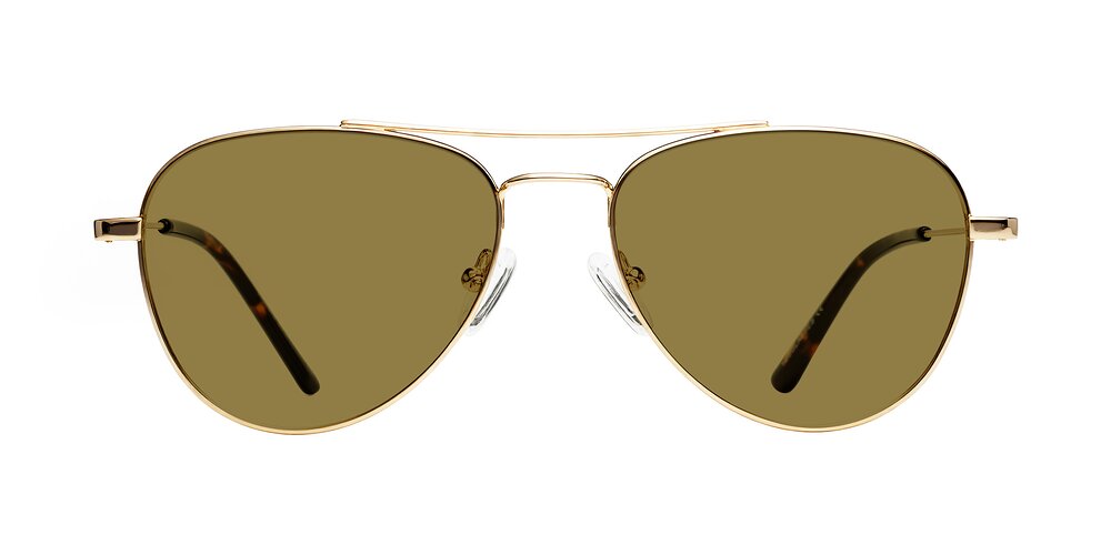 Richard - Gold Polarized Sunglasses