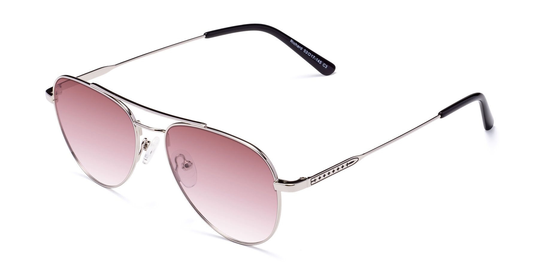 Angle of Richard in Silver with Garnet Gradient Lenses