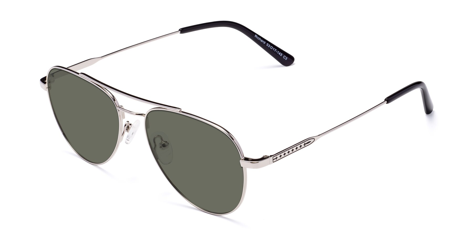 Angle of Richard in Silver with Gray Polarized Lenses