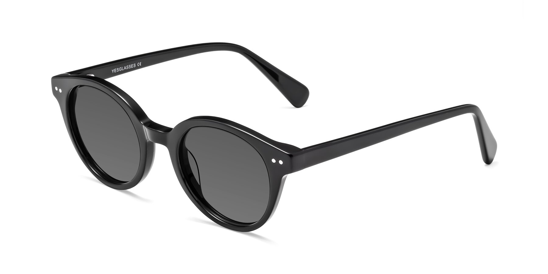 Angle of Bellion in Black with Medium Gray Tinted Lenses