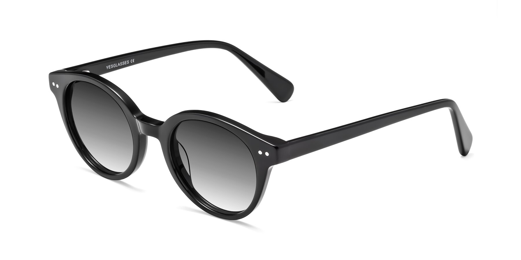 Angle of Bellion in Black with Gray Gradient Lenses
