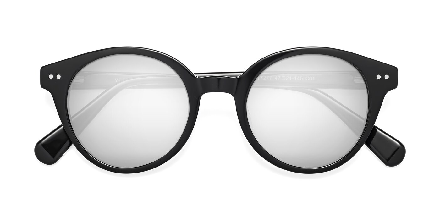 Bellion - Black Flash Mirrored Sunglasses