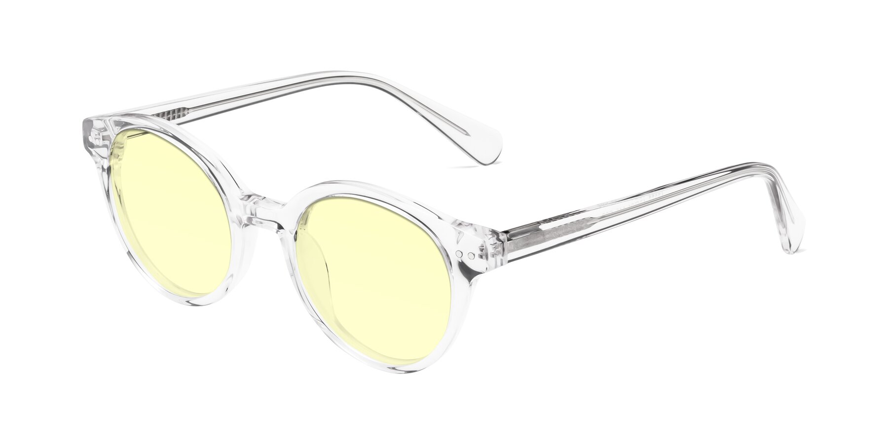 Angle of Bellion in Clear with Light Yellow Tinted Lenses