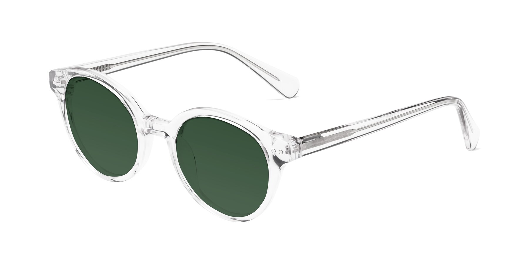 Angle of Bellion in Clear with Green Tinted Lenses