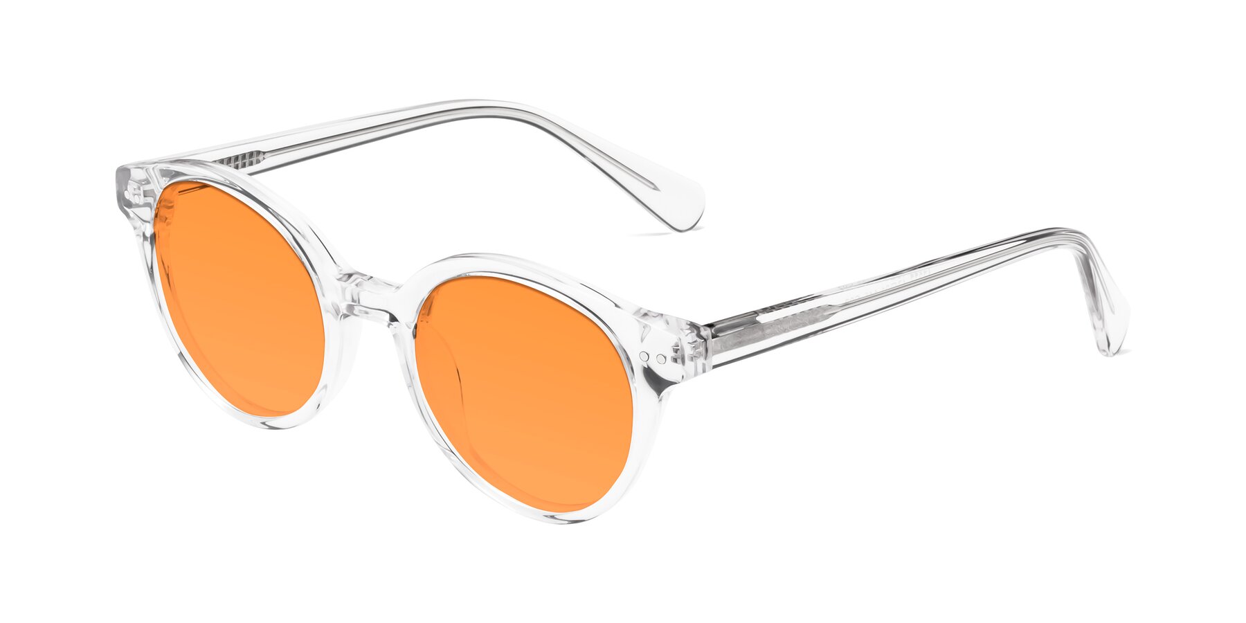 Angle of Bellion in Clear with Orange Tinted Lenses