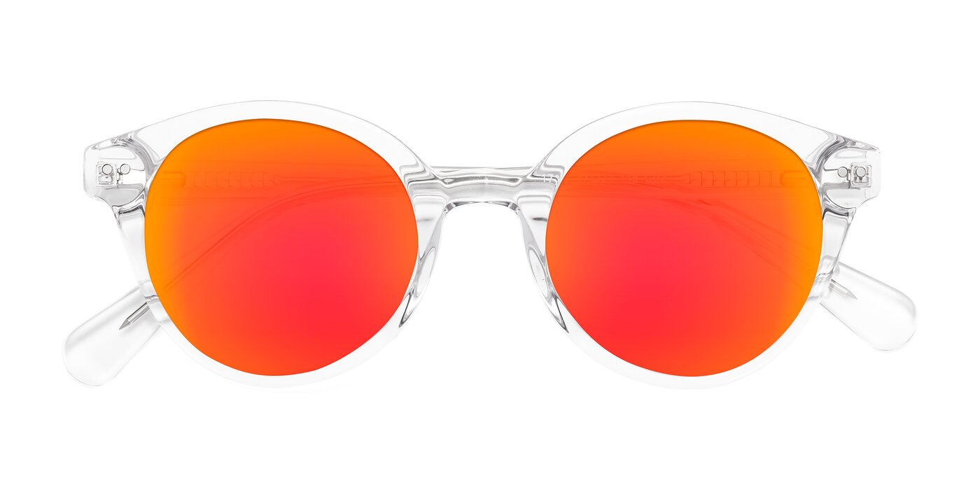 Bellion - Clear Flash Mirrored Sunglasses
