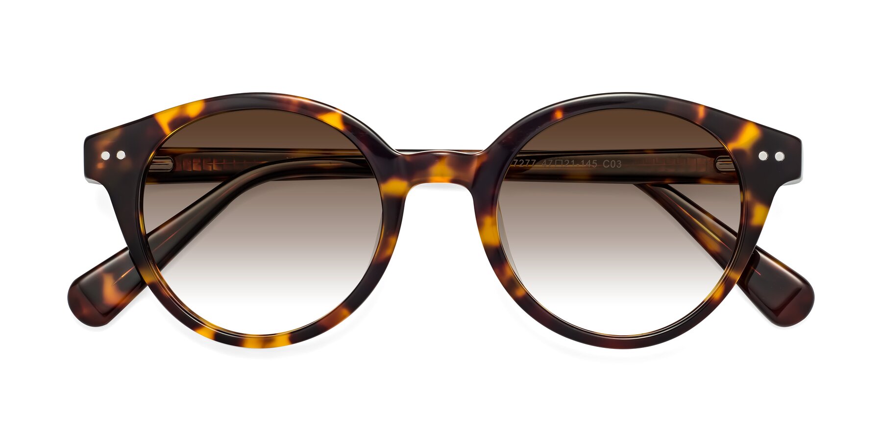 Folded Front of Bellion in Tortoise with Brown Gradient Lenses