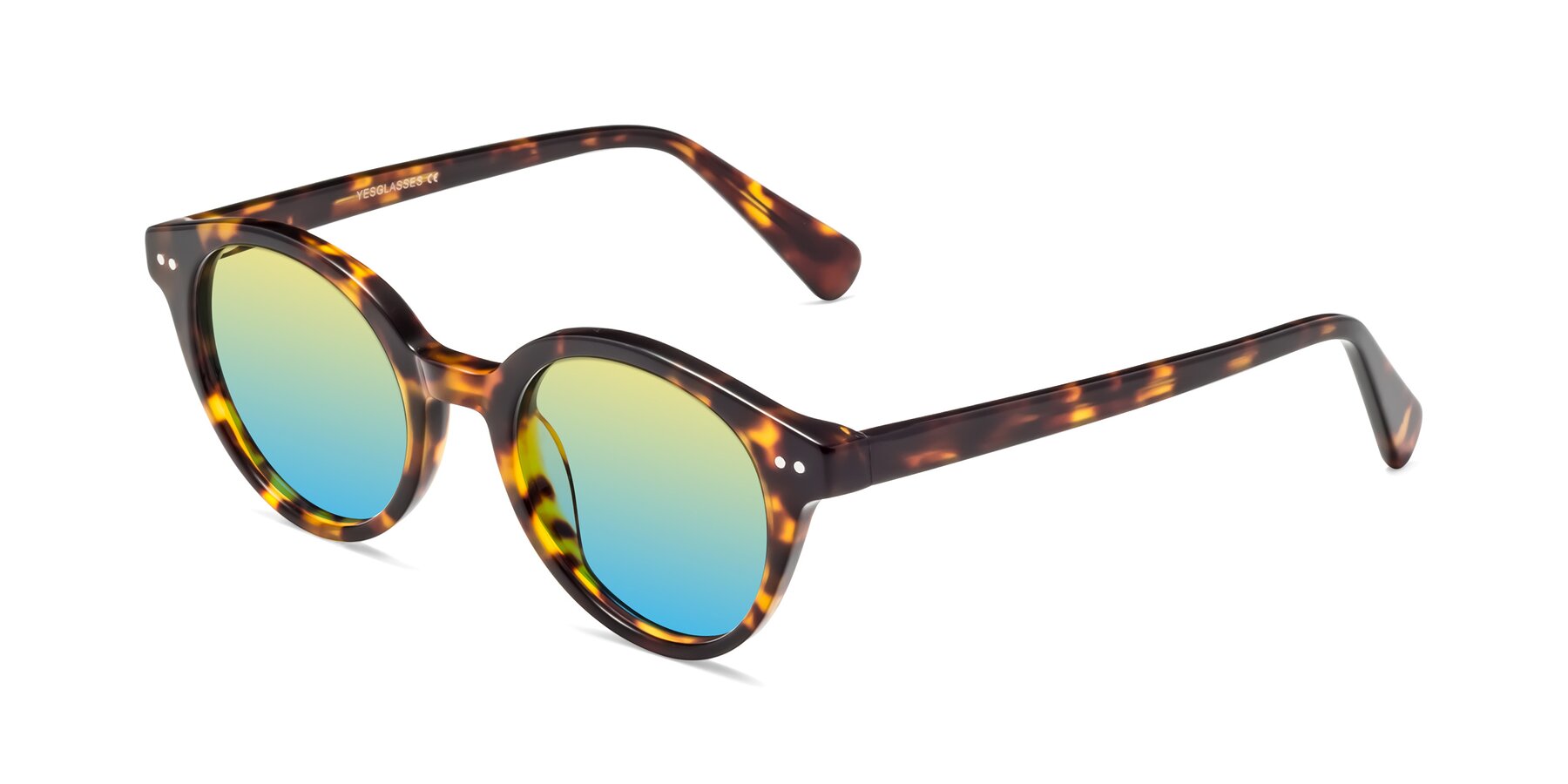 Angle of Bellion in Tortoise with Yellow / Blue Gradient Lenses
