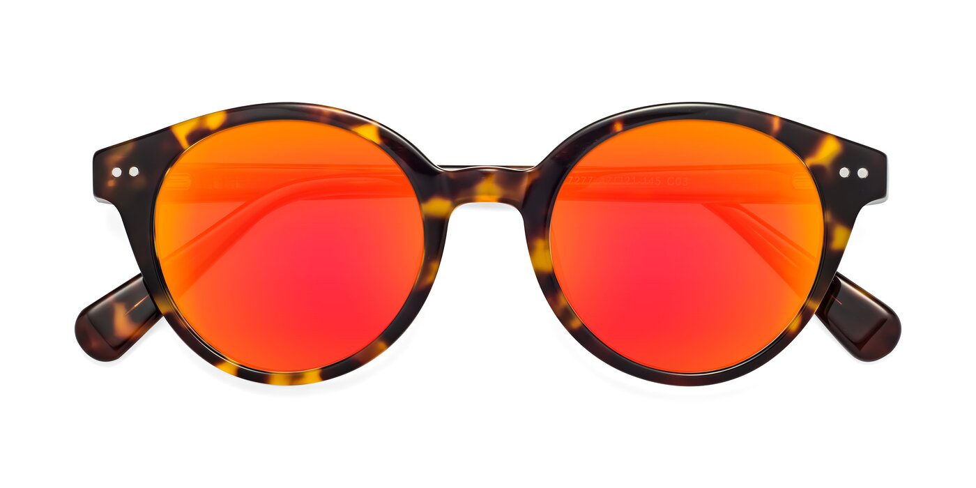 Bellion - Tortoise Flash Mirrored Sunglasses