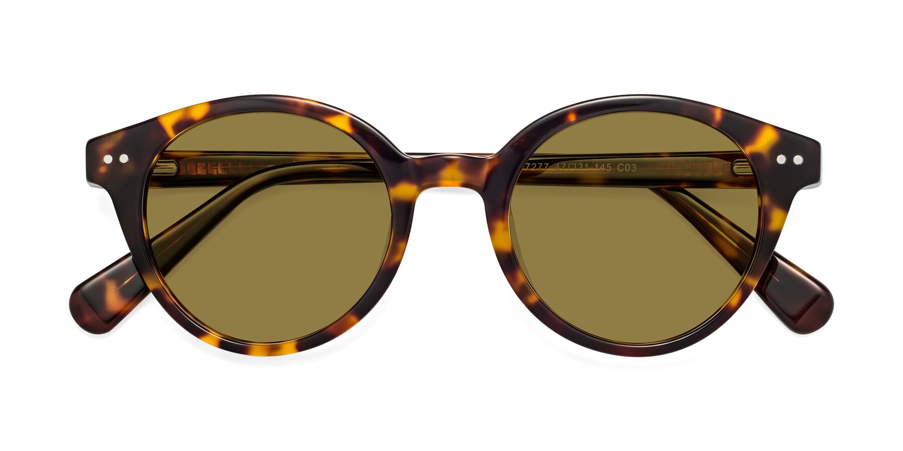 Folded Front of Bellion in Tortoise with Brown Polarized Lenses