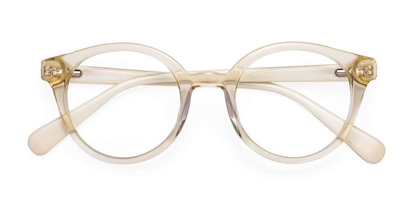 17277 - Transparent Beige Eyeglasses