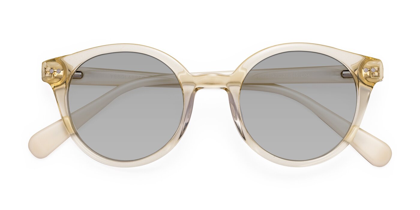 Bellion - Transparent Beige Tinted Sunglasses