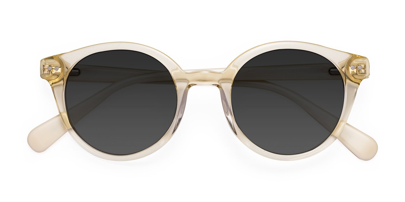 17277 - Transparent Beige Tinted Sunglasses