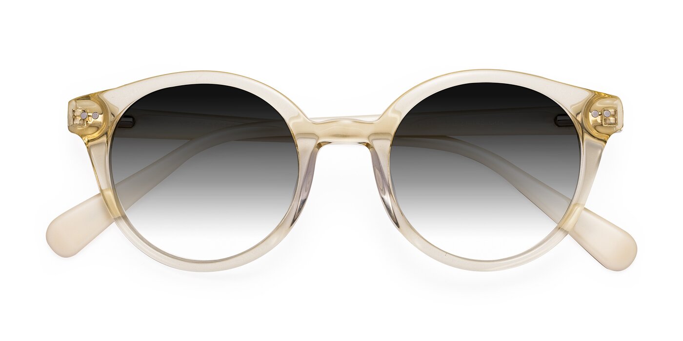 Bellion - Transparent Beige Gradient Sunglasses