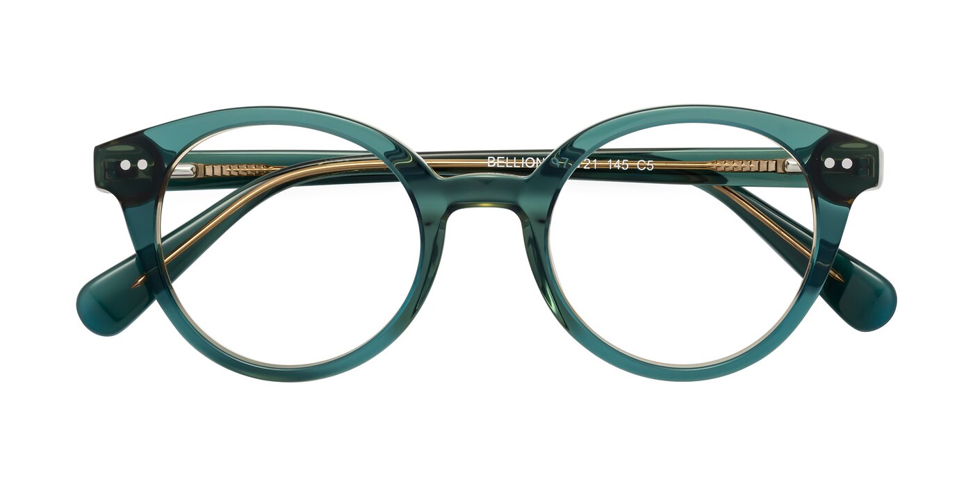 Bellion - Transparent Green Eyeglasses