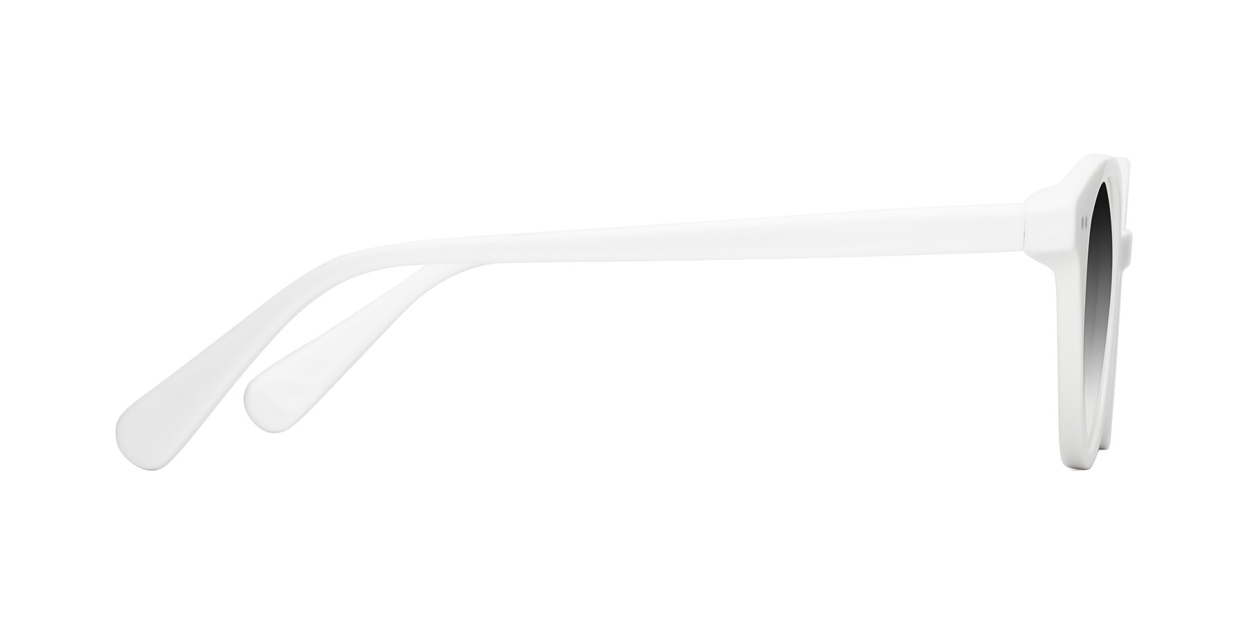 Side of Bellion in White with Gray Gradient Lenses