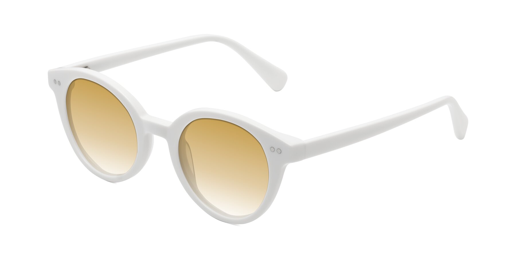 Angle of Bellion in White with Champagne Gradient Lenses