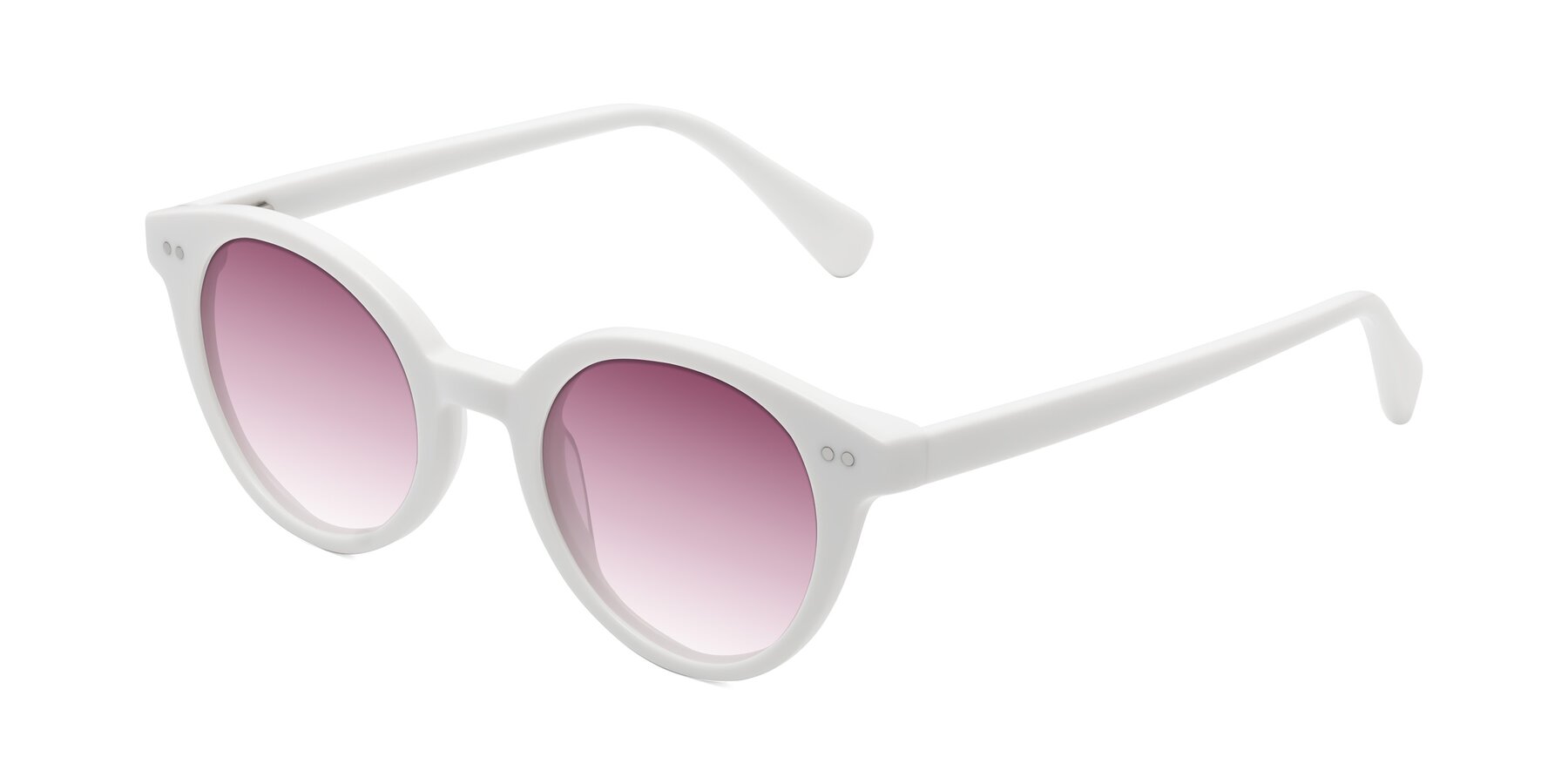 Angle of Bellion in White with Wine Gradient Lenses