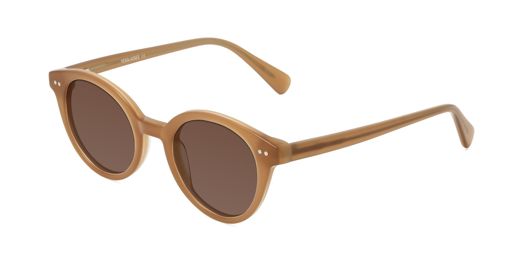 Angle of Bellion in Caramel with Brown Tinted Lenses