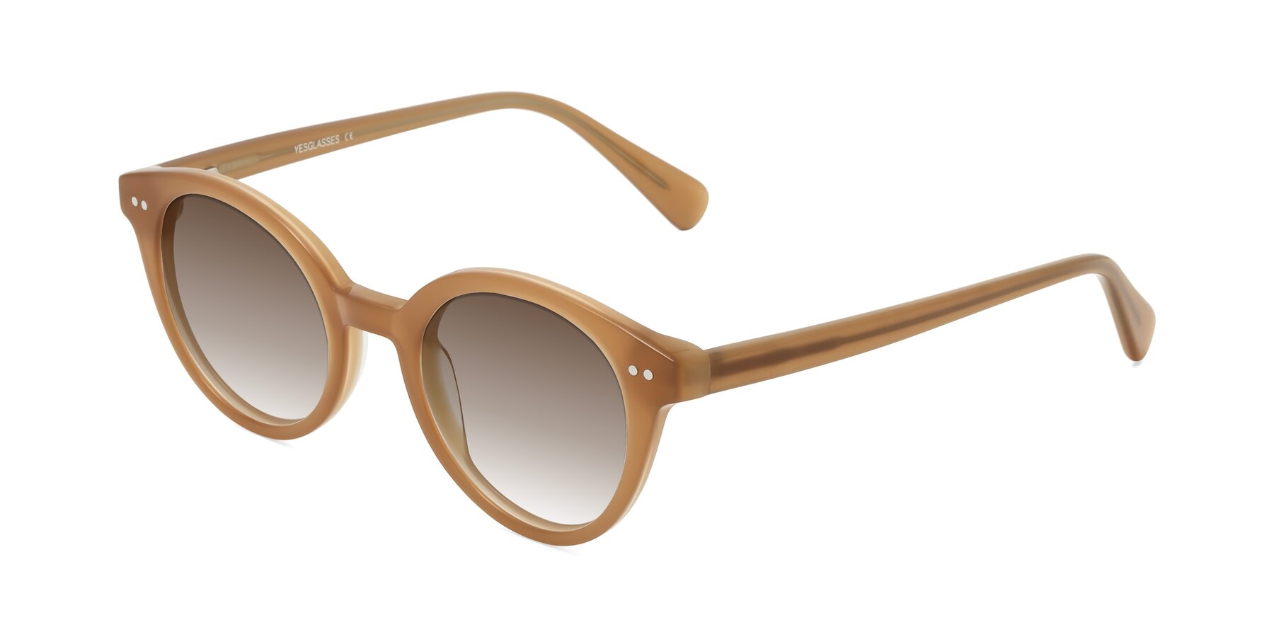 Angle of Bellion in Caramel with Brown Gradient Lenses