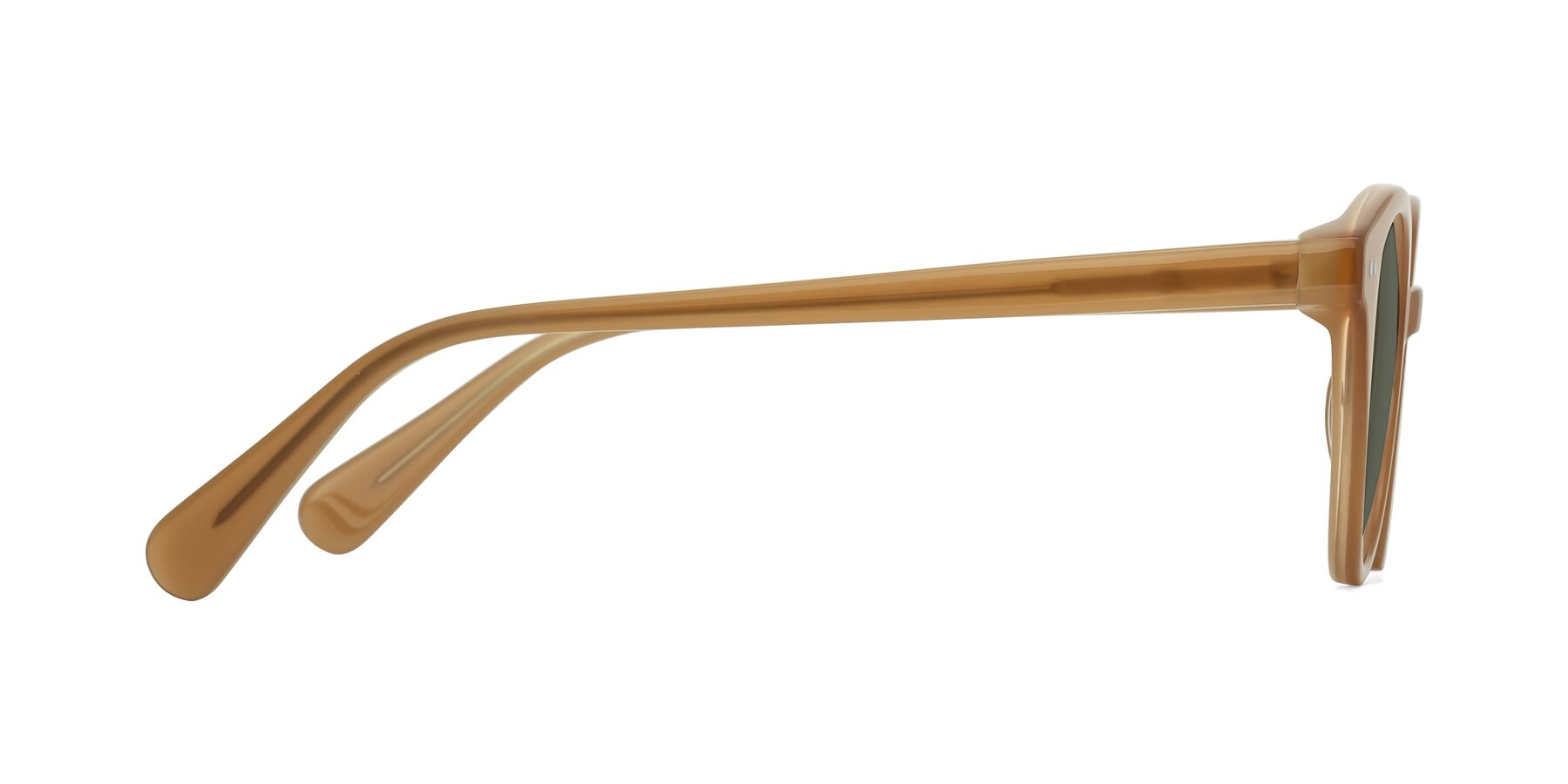 Side of Bellion in Caramel with Gray Polarized Lenses