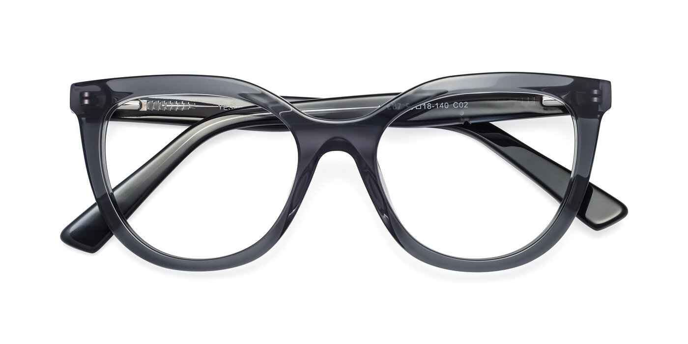 17287 - Translucent Gray Reading Glasses
