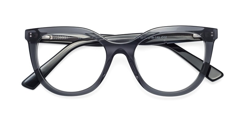 17287 - Translucent Gray Eyeglasses