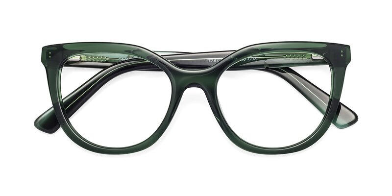 17287 - Translucent Green Eyeglasses