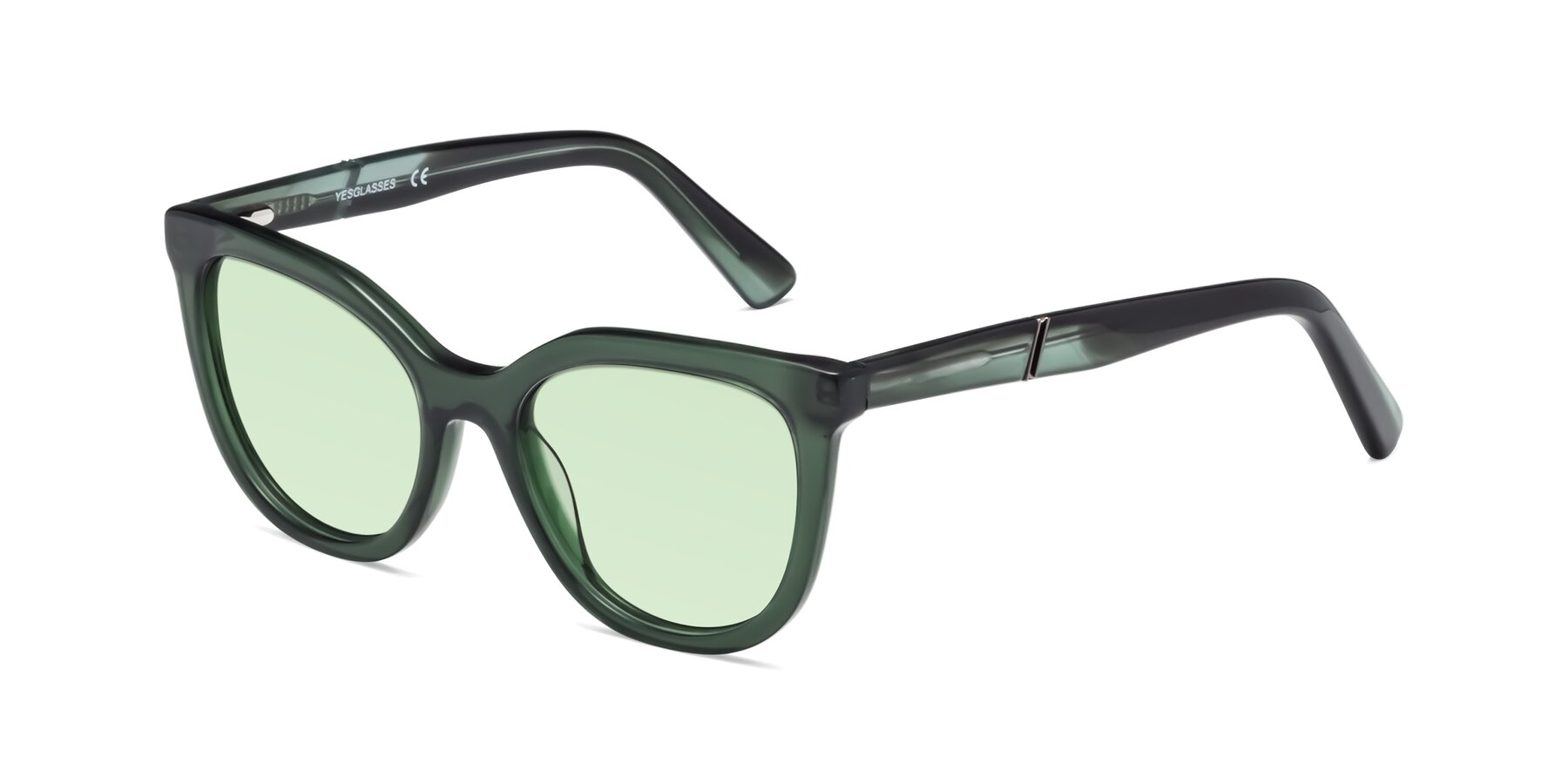 Angle of 17287 in Translucent Green with Light Green Tinted Lenses