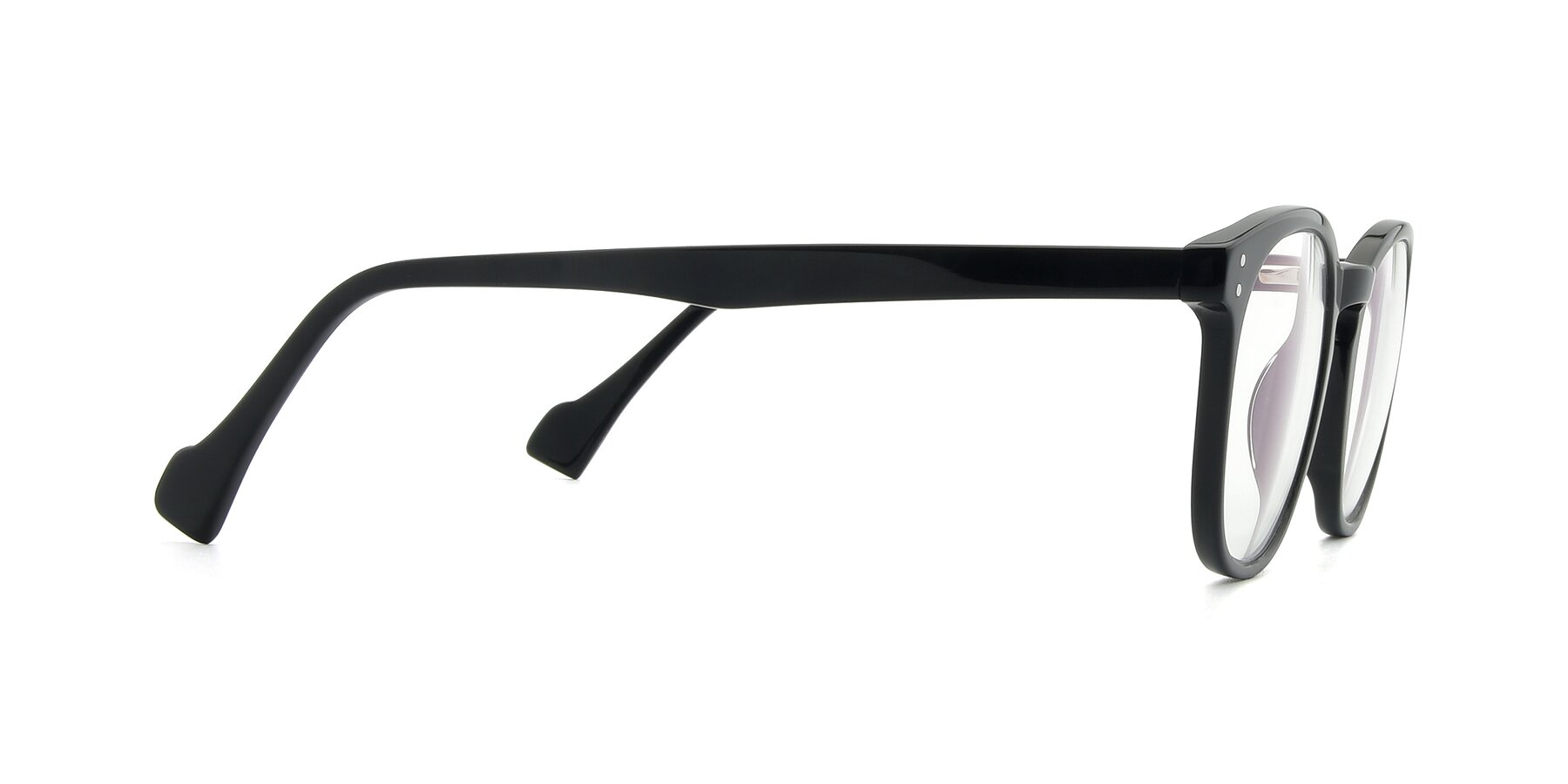 Side of 17293 in Black with Clear Reading Eyeglass Lenses