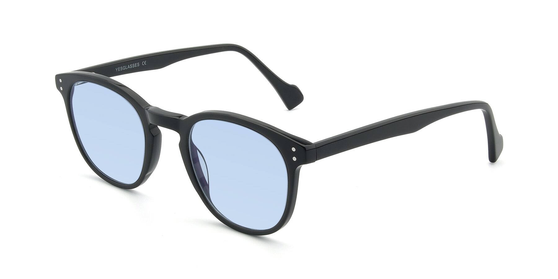 Angle of 17293 in Black with Light Blue Tinted Lenses