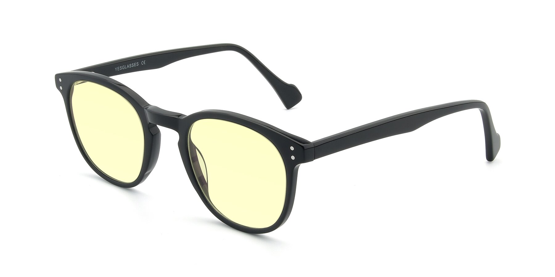 Angle of 17293 in Black with Light Yellow Tinted Lenses