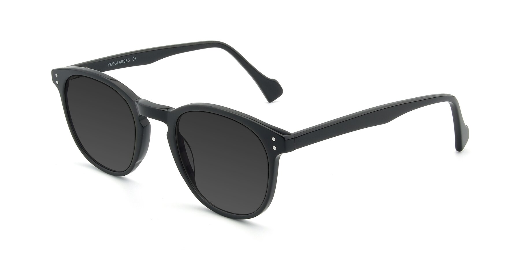 Angle of 17293 in Black with Gray Tinted Lenses