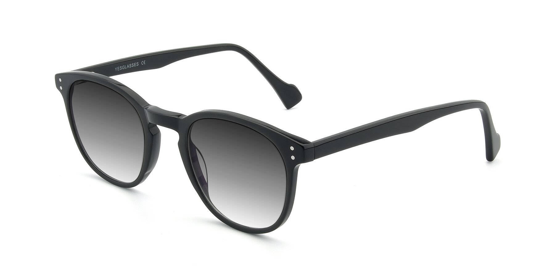 Angle of 17293 in Black with Gray Gradient Lenses