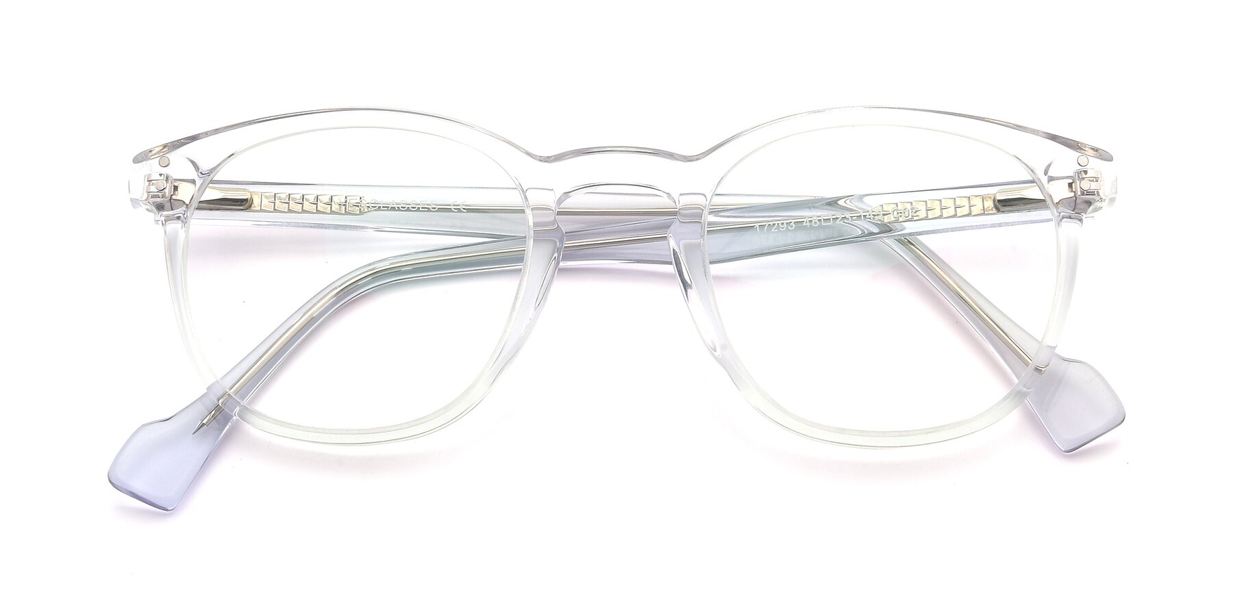 Folded Front of 17293 in Clear with Clear Blue Light Blocking Lenses