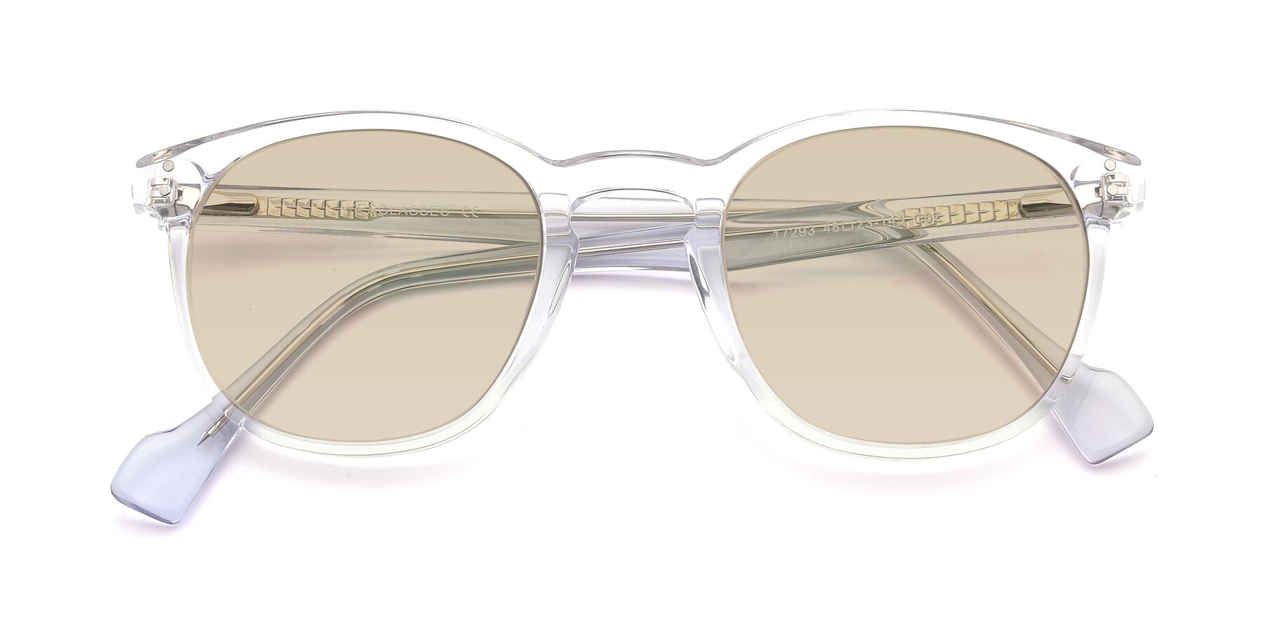 Folded Front of 17293 in Clear with Light Brown Tinted Lenses