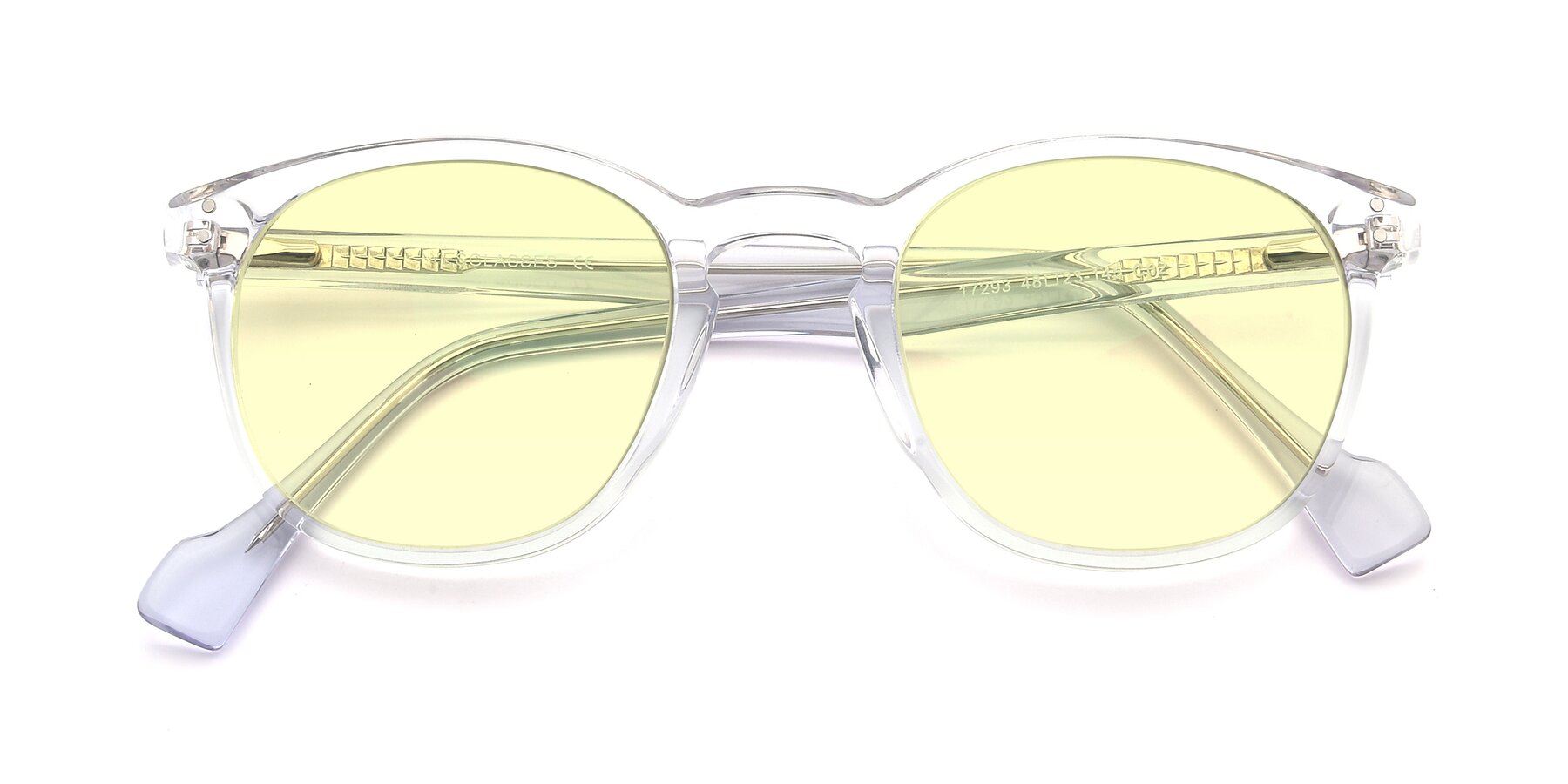 Folded Front of 17293 in Clear with Light Yellow Tinted Lenses