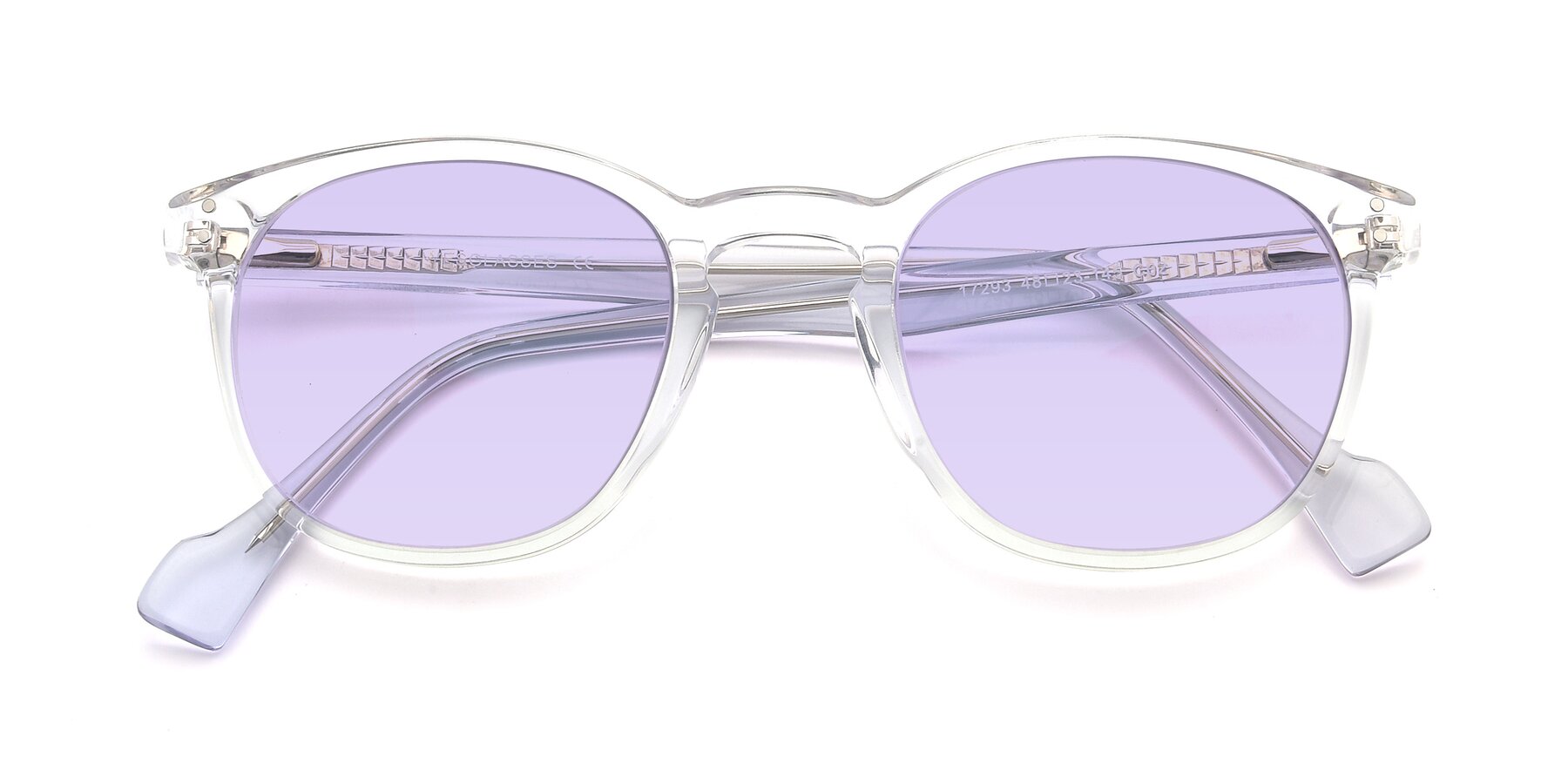 Folded Front of 17293 in Clear with Light Purple Tinted Lenses