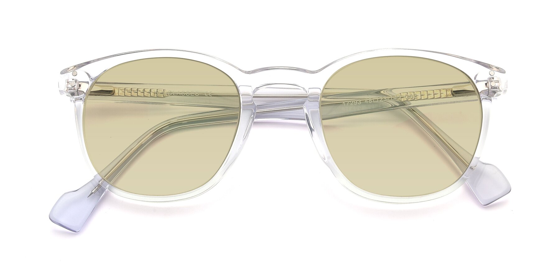 Folded Front of 17293 in Clear with Light Champagne Tinted Lenses