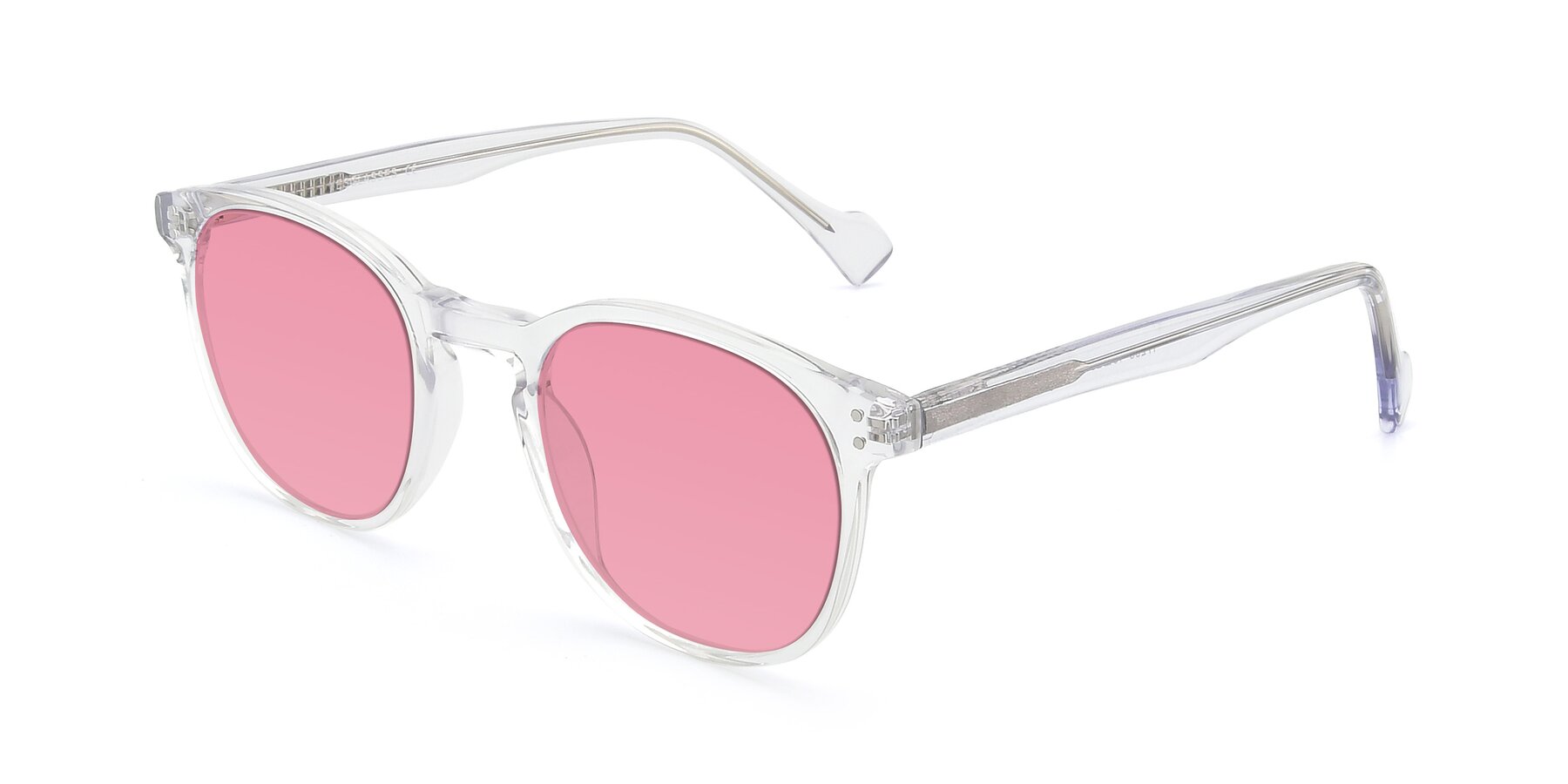 Angle of 17293 in Clear with Pink Tinted Lenses