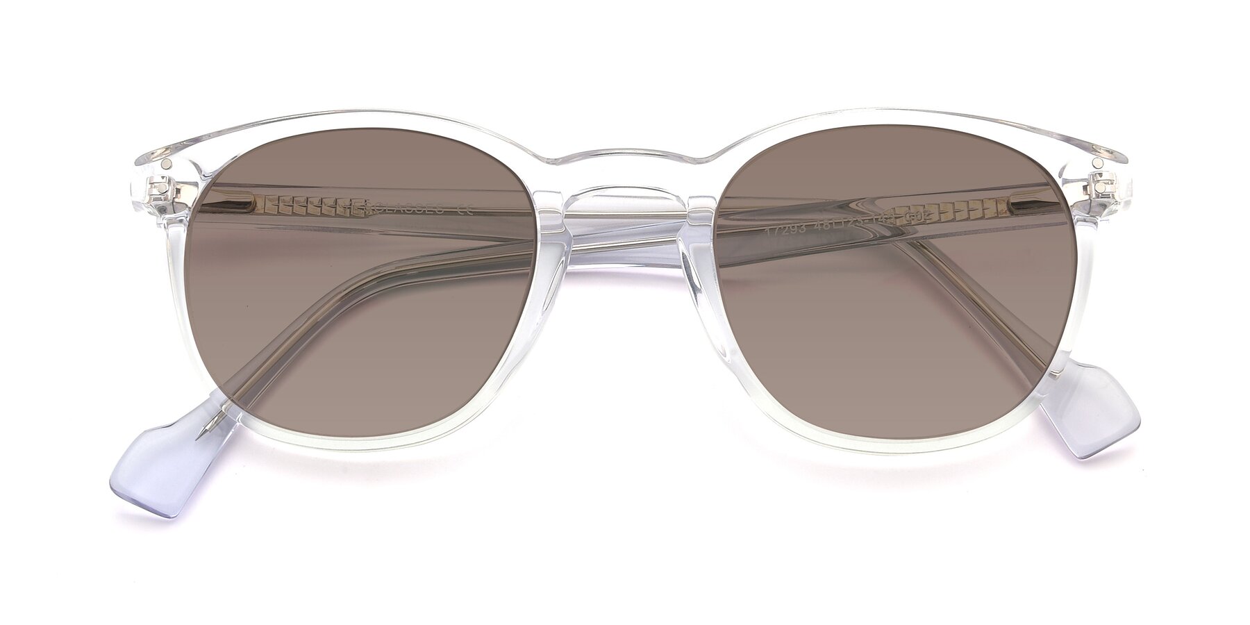 Folded Front of 17293 in Clear with Medium Brown Tinted Lenses