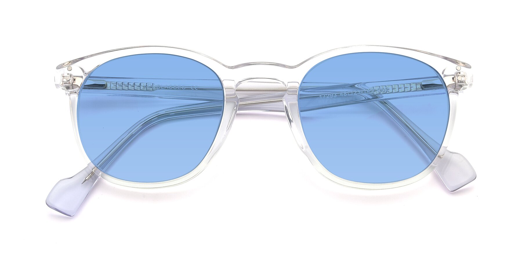 Folded Front of 17293 in Clear with Medium Blue Tinted Lenses